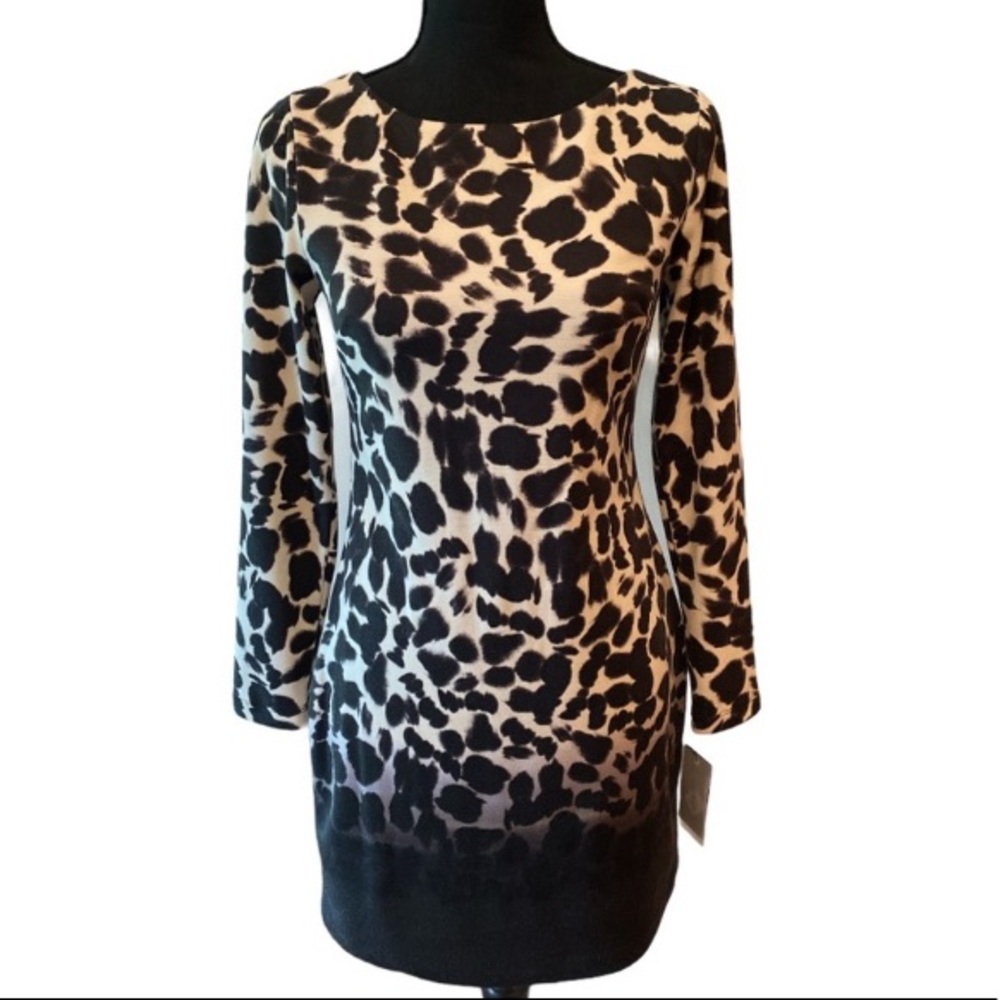 Vince Camino Animal Print Shift Dress